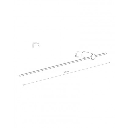 Світильник Nowodvorski 11381 Saber LED L 1x16W 3000K 540Lm IP20 Silk Olive